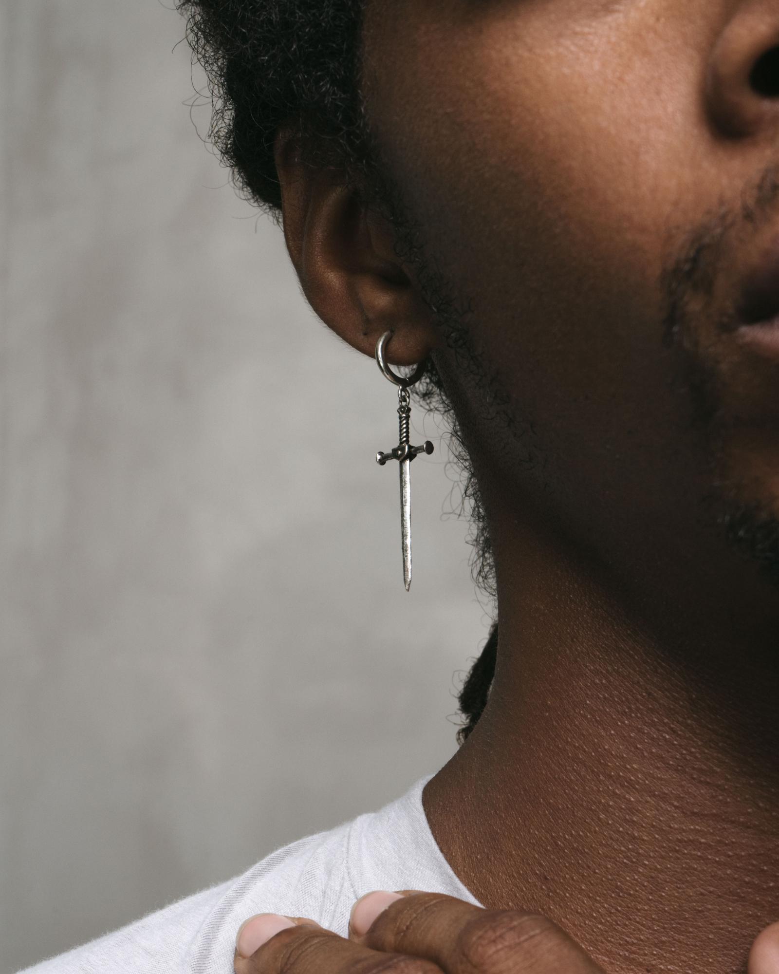 Aradia Sword Earrings-Ear Dangles- Silver - - Ask & Embla
