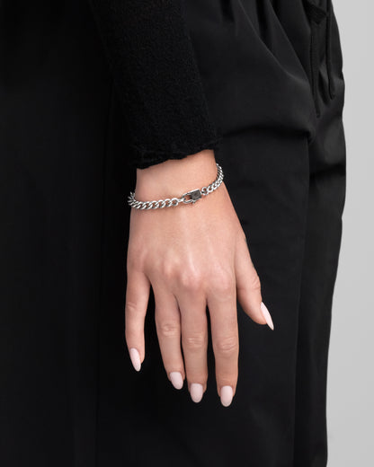 Synthesis Chain Bracelet-Chain Bracelet- Silver - 19 CM - Ask & Embla