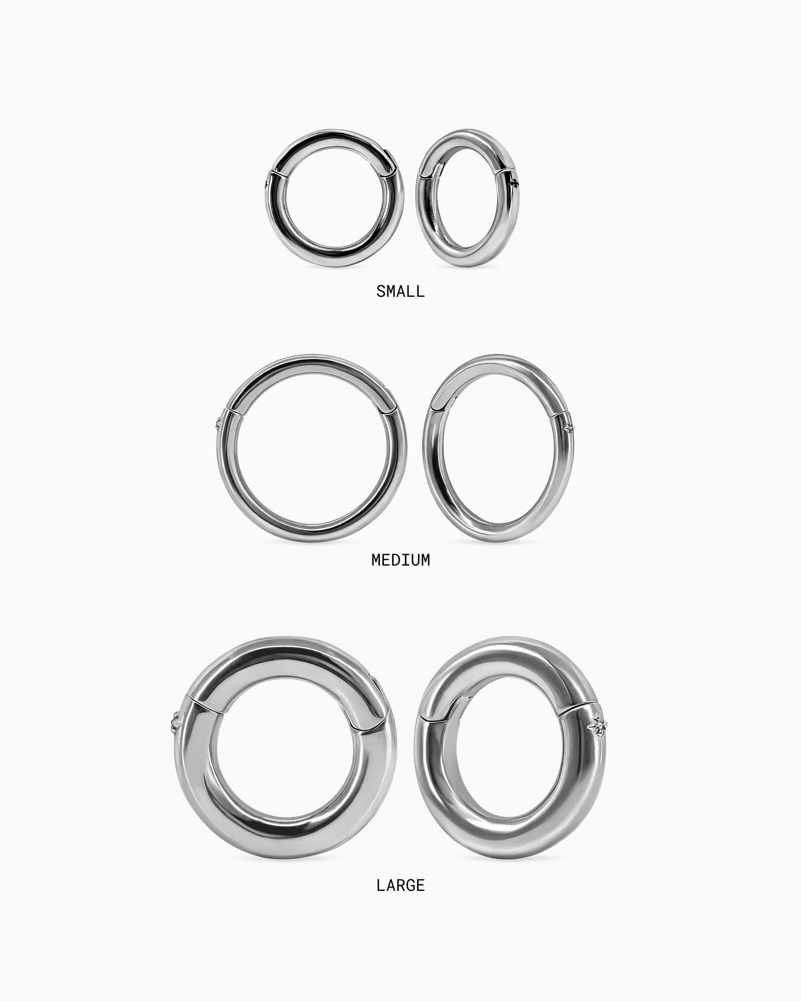 Halo Hangers - Large-Clicker Hangers- Silver - Large - Ask & Embla