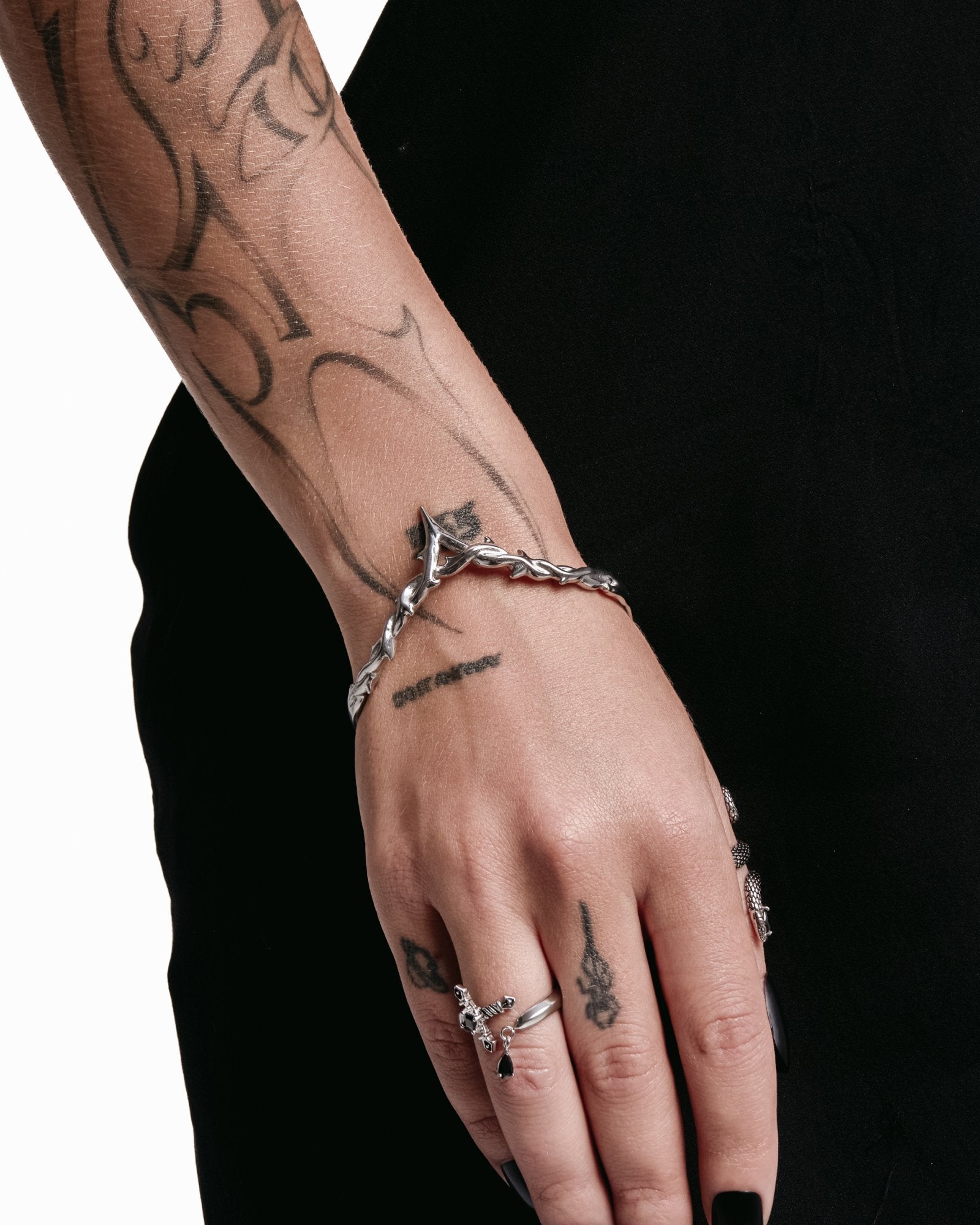 Elysian Arm Cuff-Bangles- Silver - Small - Ask & Embla