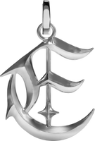 Blackletter Charms - E - Silver