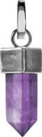 Elixir Crystal Charm - Silver / Amethyst
