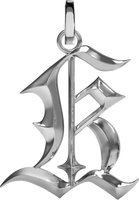 Blackletter Charms - K - Silver