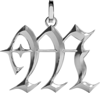 Blackletter Charms - M - Silver