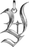 Blackletter Charms - Y - Silver