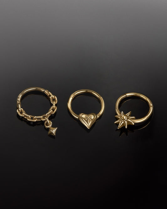 Sanctum Heart Clicker-Clickers- Gold - 9mm - Ask & Embla