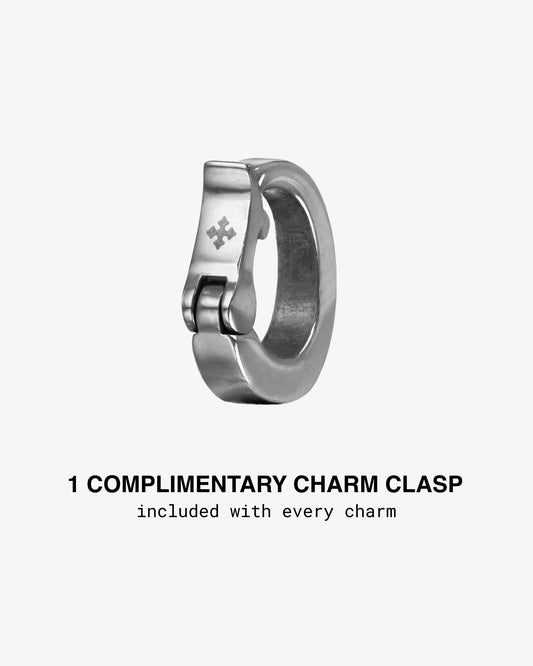 Mini Blackletter Charms - T-Charms- Silver - - Ask & Embla