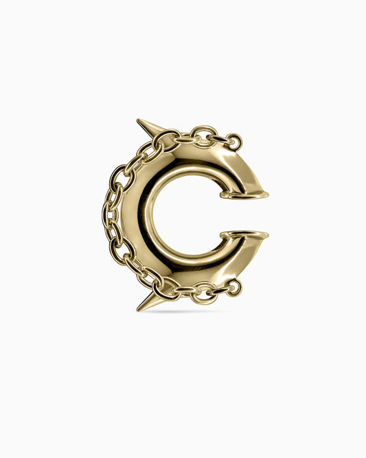 Exe Chain Ear Cuff-Ear Cuff- Gold - - Ask & Embla