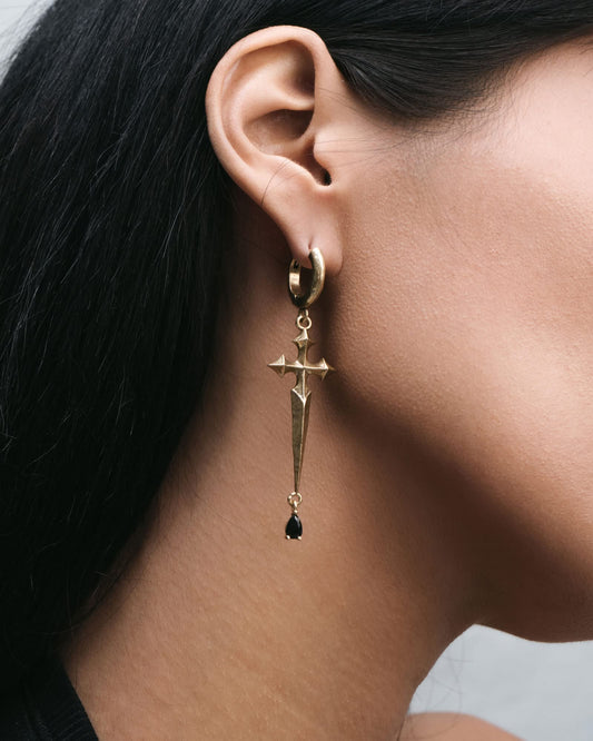 Illyria Earrings-Ear Dangles- Gold - - Ask & Embla