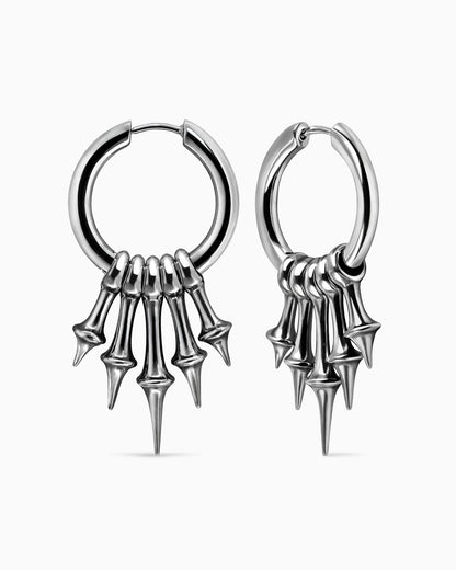 Eclipse Moonbeam Earrings-Ear Dangles- Silver - - Ask & Embla