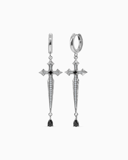 Illyria Eternal Earrings-Ear Dangles- Silver - - Ask & Embla