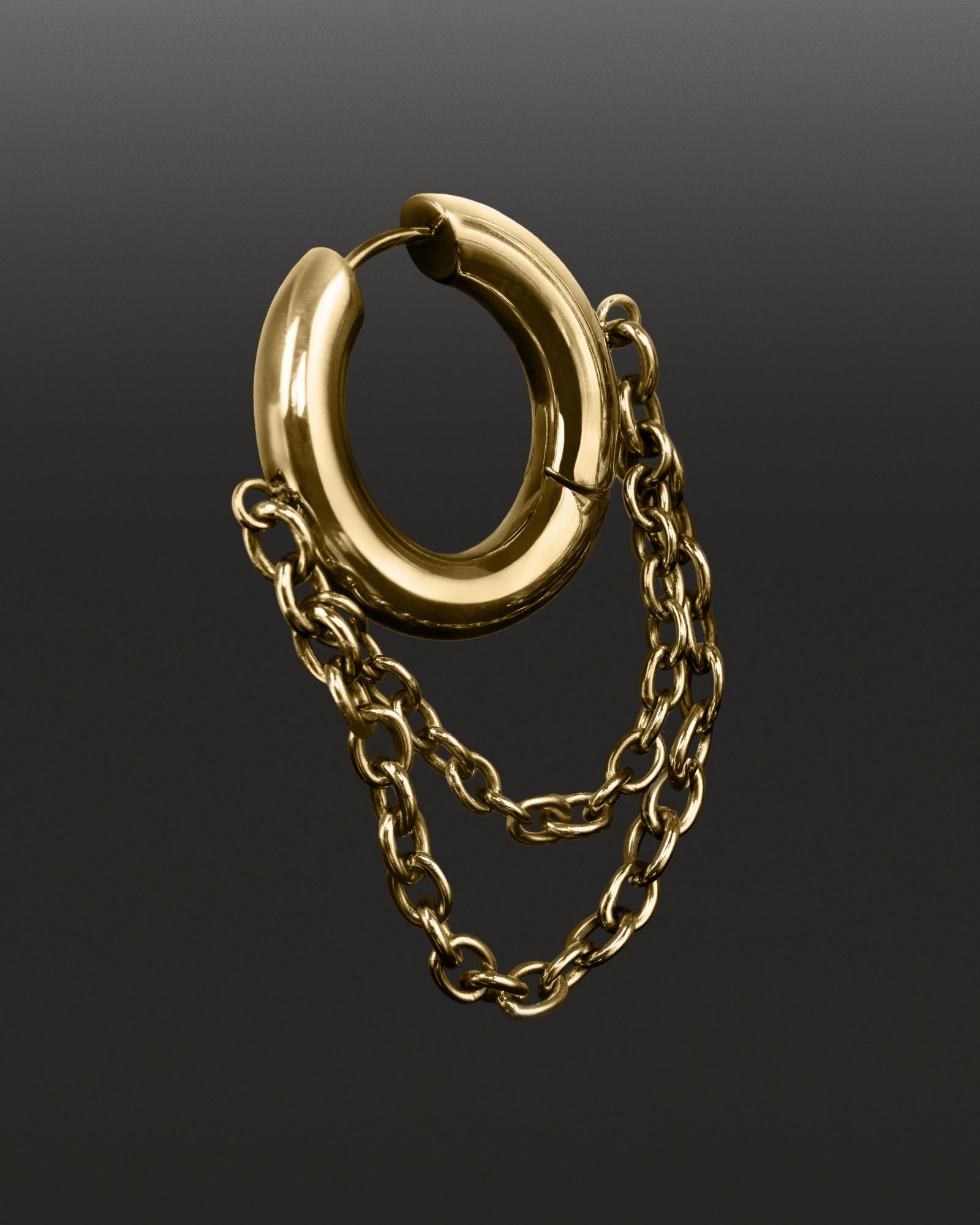Obscura Chain Earrings-Ear Dangles- Gold - - Ask & Embla