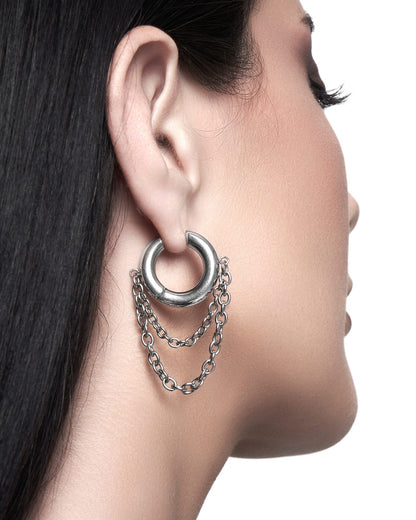 Obscura Chain Earrings-Ear Dangles- Gold - - Ask & Embla