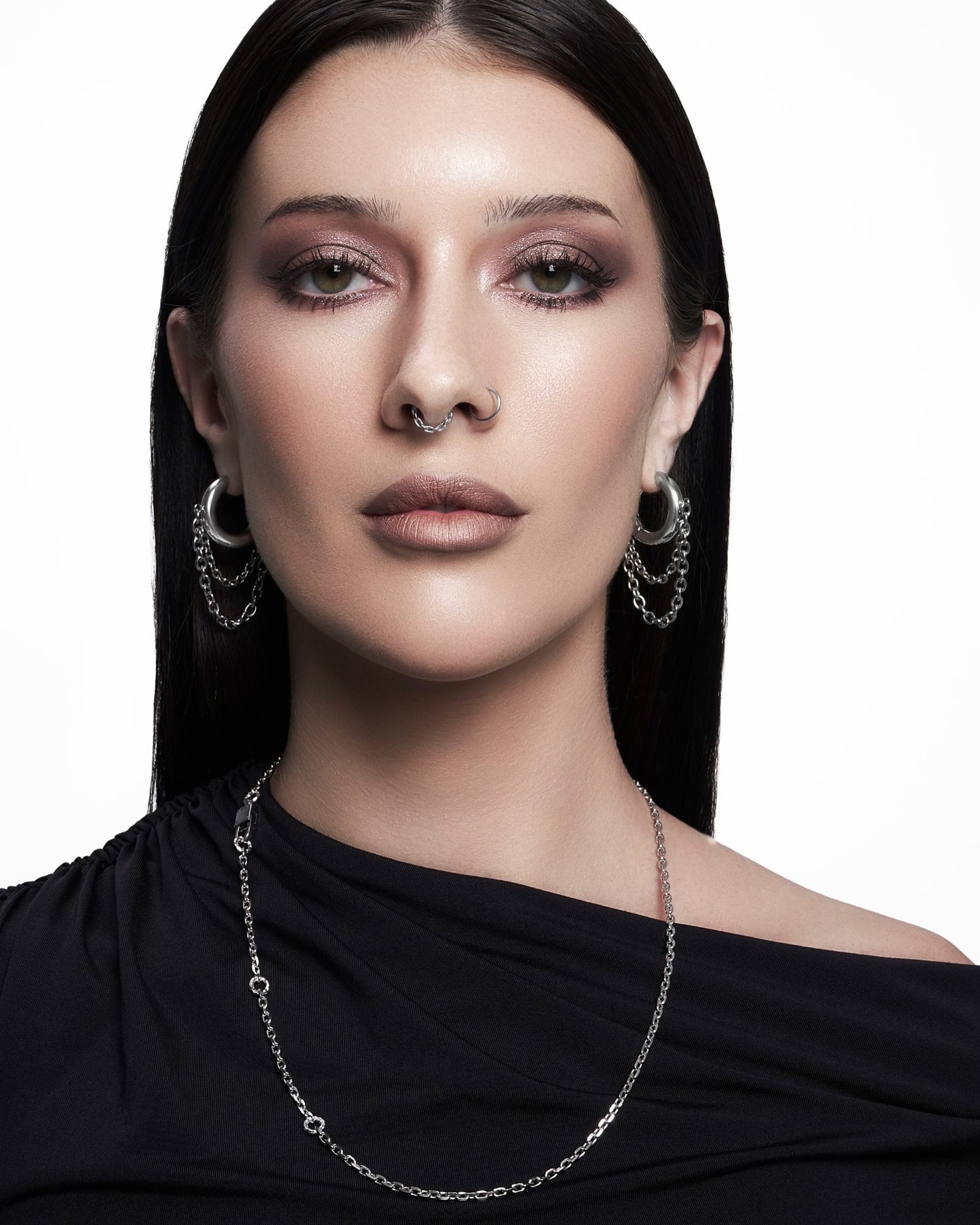 Obscura Chain Earrings-Ear Dangles- Gold - - Ask & Embla
