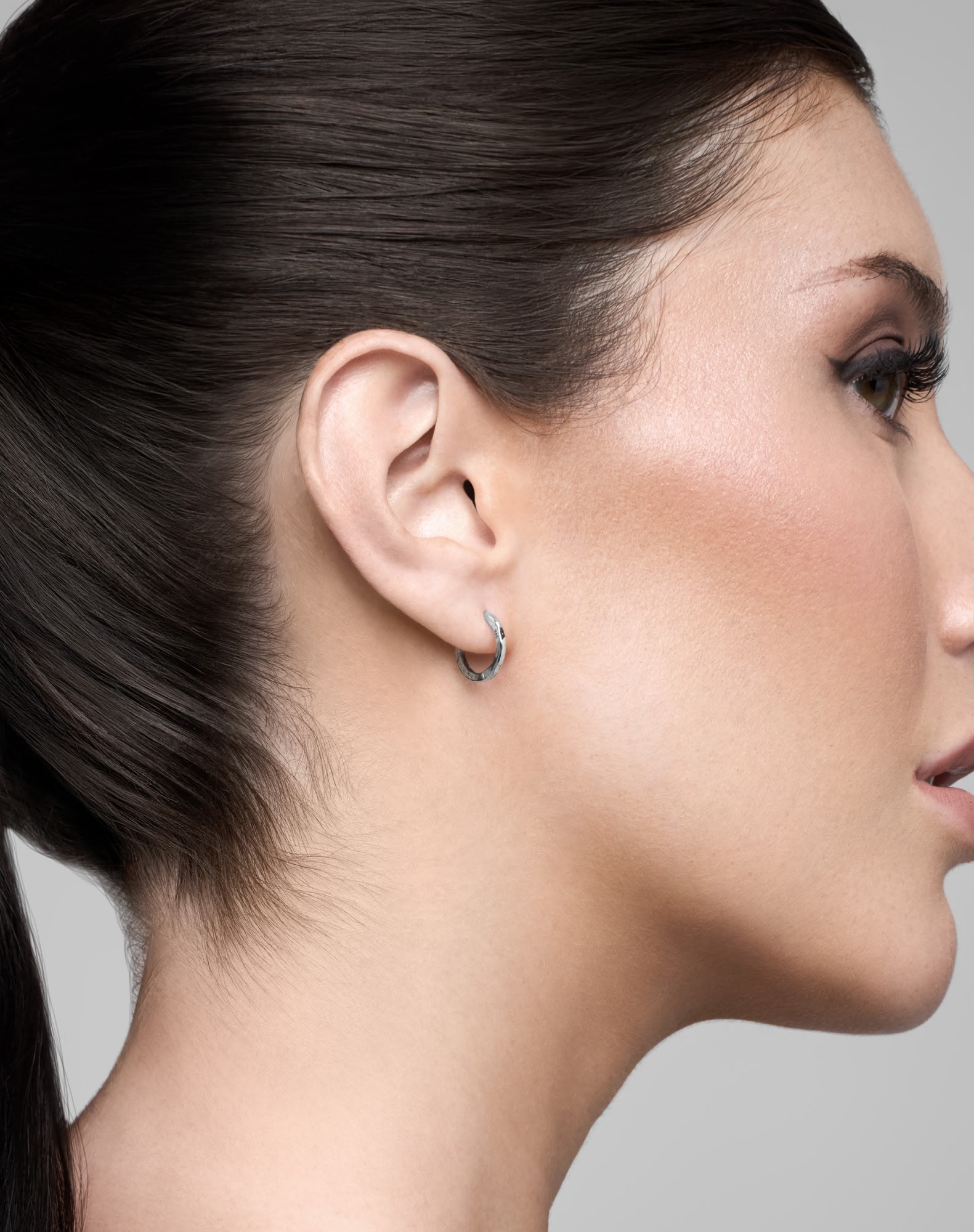 Synthesis Earrings No. 1 – 925 Silver-Ear Huggies- Gold - - Ask & Embla