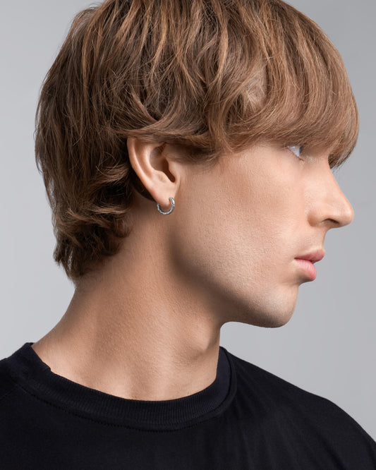 Synthesis Earrings No. 1 – 925 Silver-Ear Huggies- Gold - - Ask & Embla