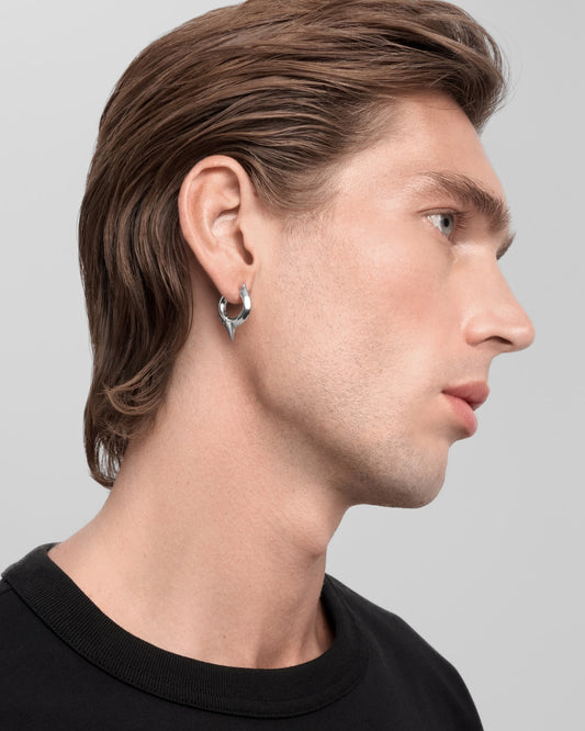Comet Earrings-Ear Hoops- Silver - - Ask & Embla