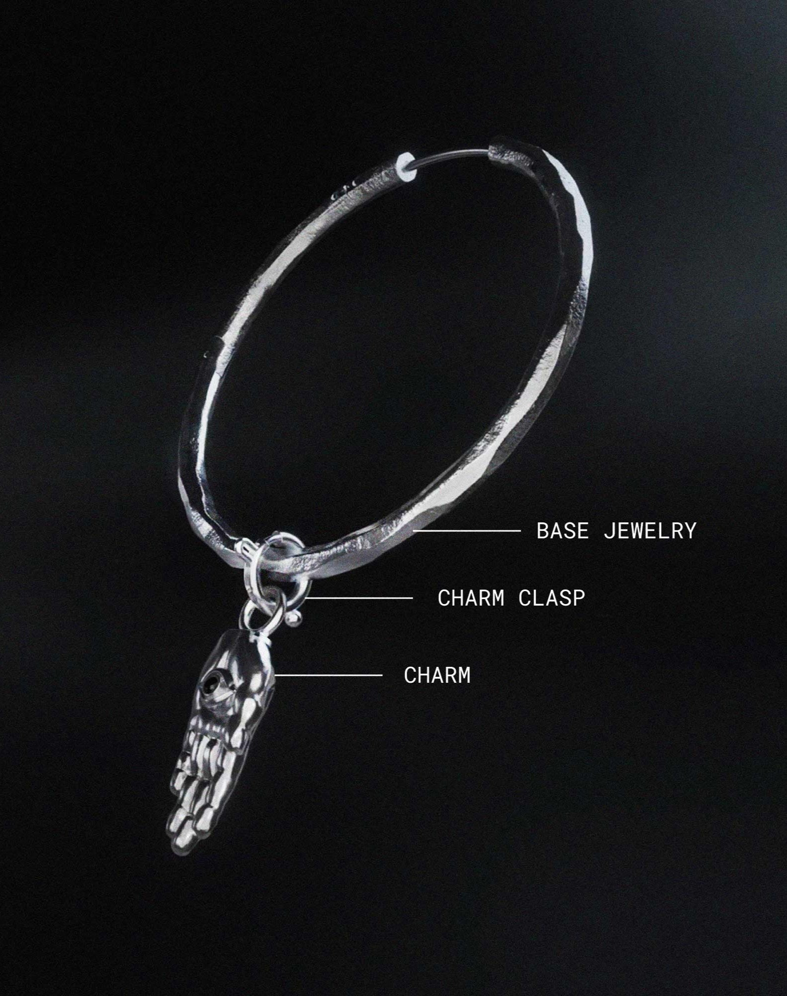 Synthesis Earrings No. 3-Ear Hoops- Silver - - Ask & Embla