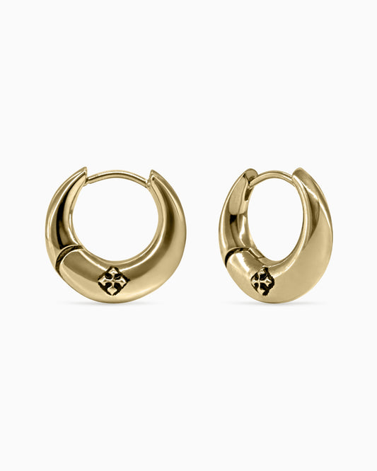Sigil Dome Earrings-Ear Hoops- Silver - - Ask & Embla