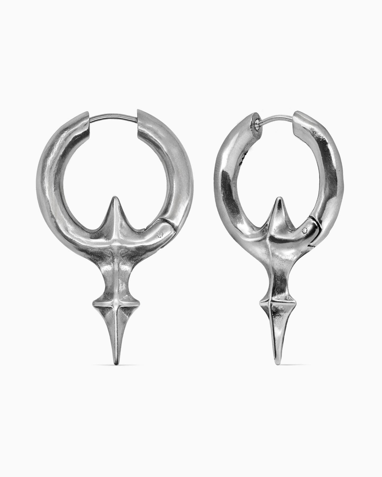 GNOSTIC KEY Earrings-Ear Hoops- Silver - - Ask & Embla