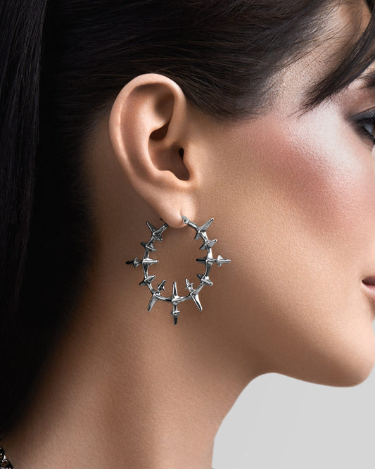 ORIGINAL SIN Earrings-Ear Hoops- Silver - - Ask & Embla