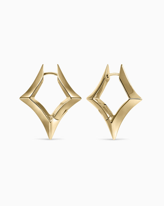 Volt Earrings-Ear Hoops- Gold - - Ask & Embla