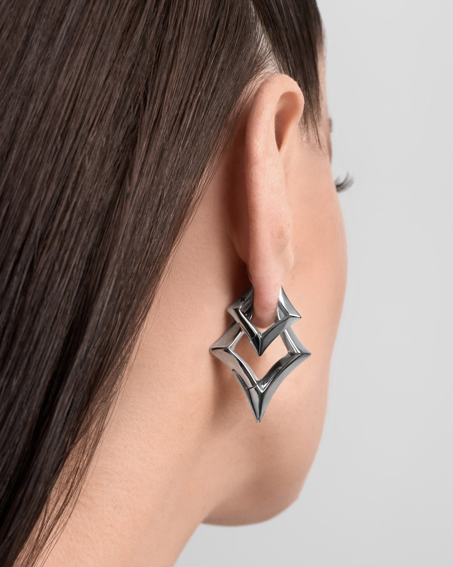 Volt Earrings-Ear Hoops- Silver - - Ask & Embla