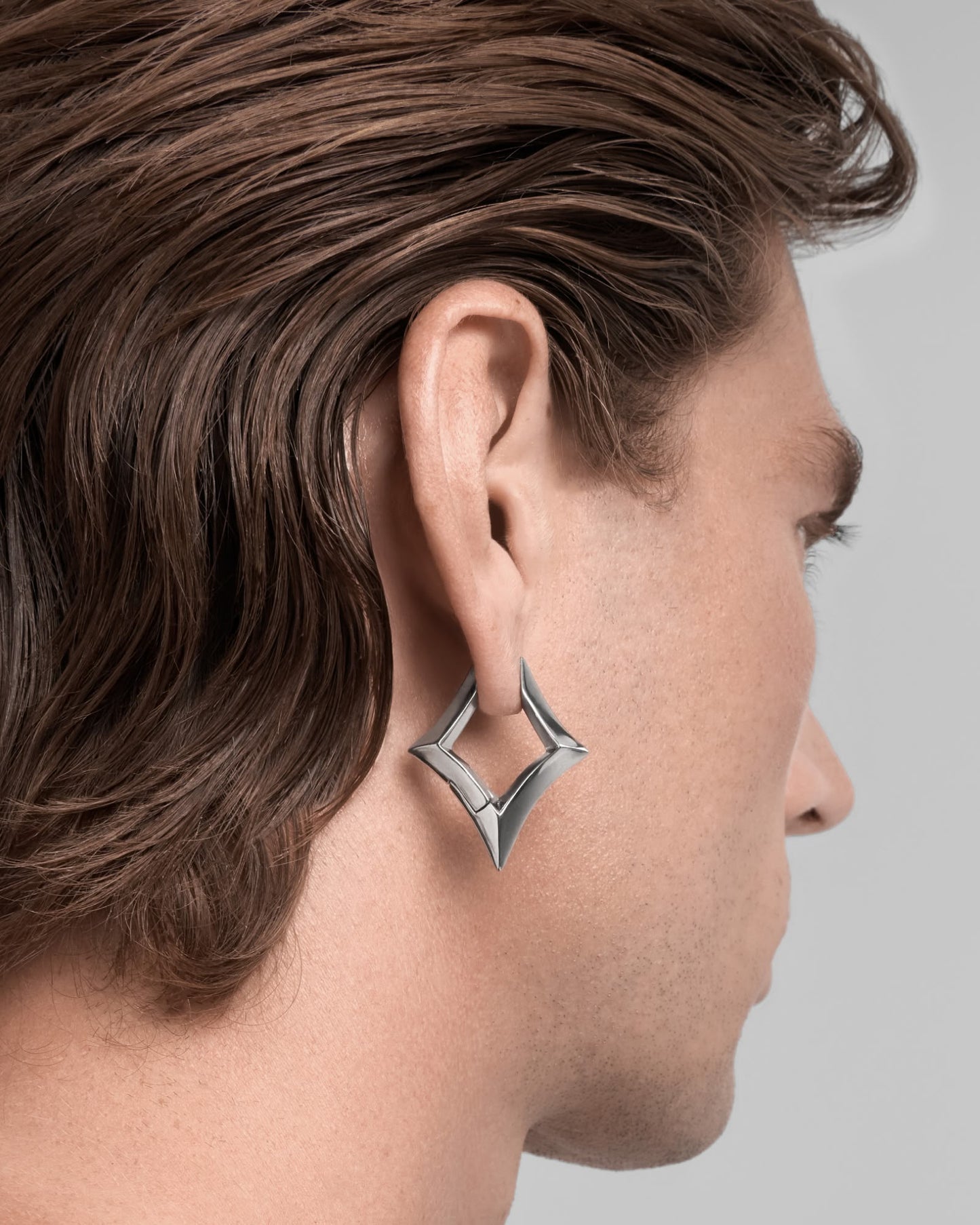 Volt Earrings-Ear Hoops- Silver - - Ask & Embla