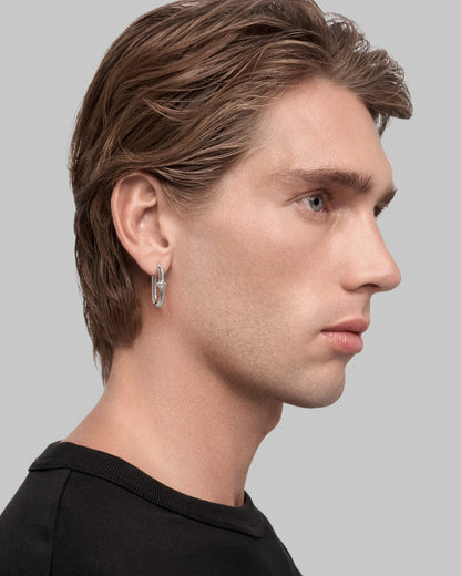 Continuum earrings-Ear Hoops- Silver - - Ask & Embla