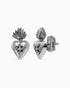 Sacred Heart stud earrings - 925 silver-Ear Studs- Silver - - Ask & Embla