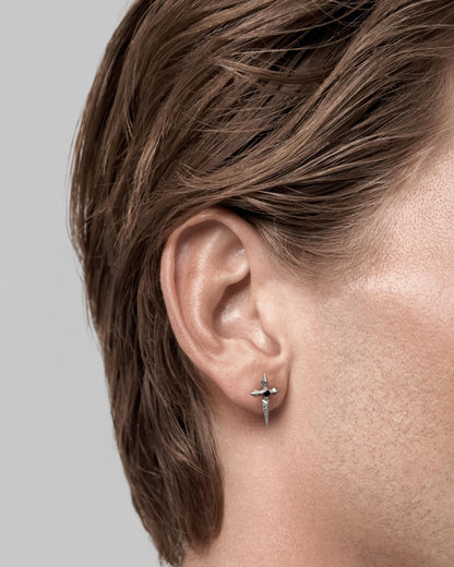 Mercy stud earrings - 925 silver-Ear Studs- Silver - - Ask & Embla