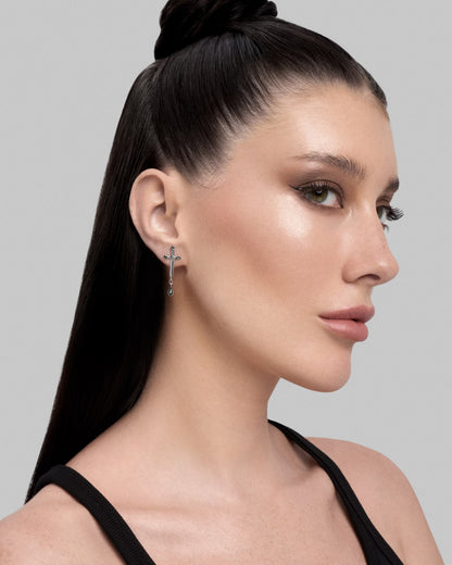 Aradia stud earrings – 925 silver-Ear Studs- Silver - - Ask & Embla