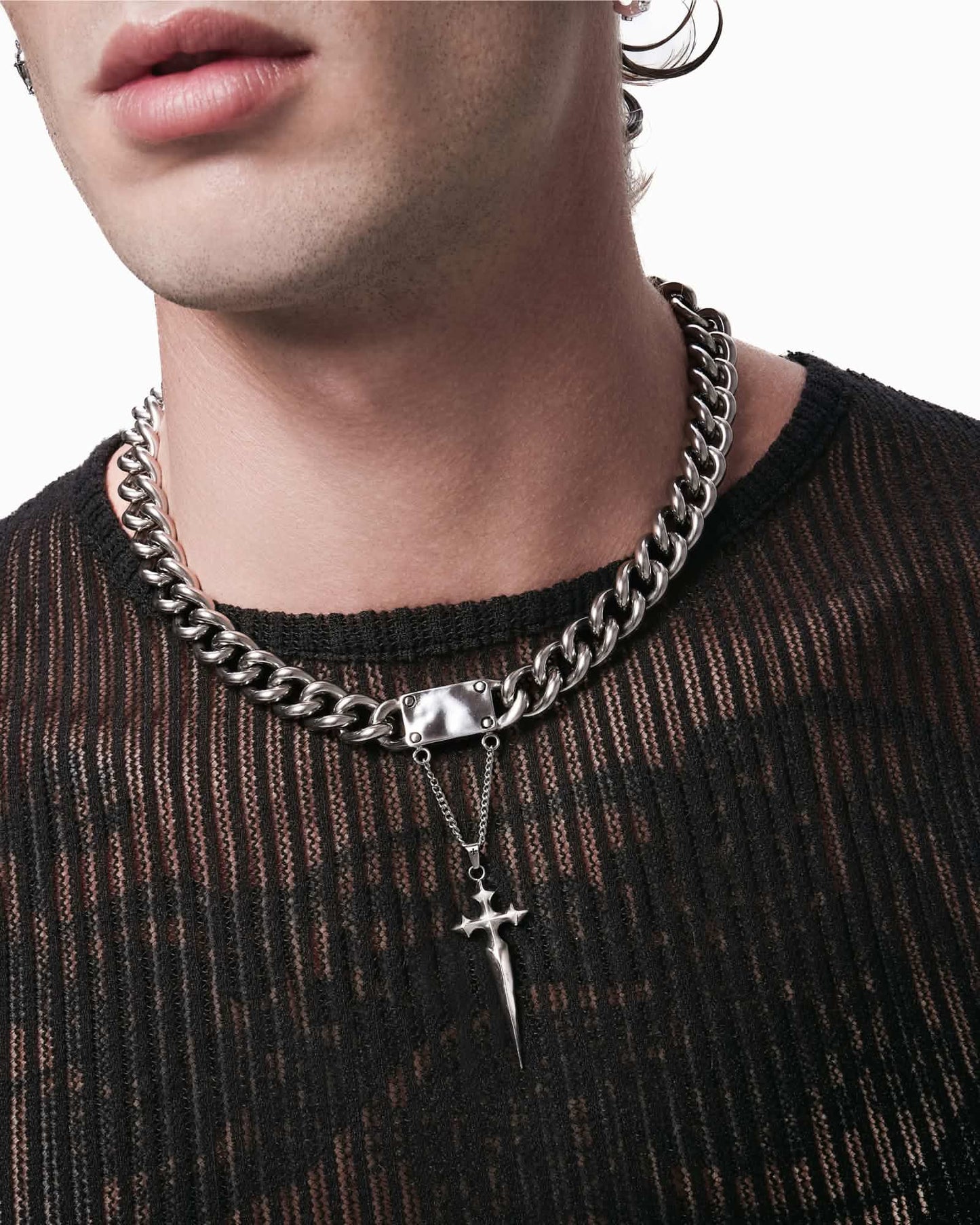 Vigil Necklace-Pendant Necklaces- Silver - Medium - Ask & Embla