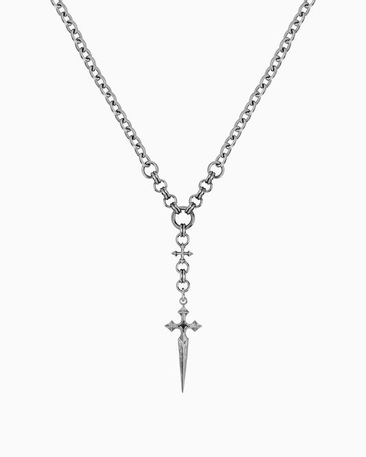 Illyria Necklace-Pendant Necklace- Silver - - Ask & Embla