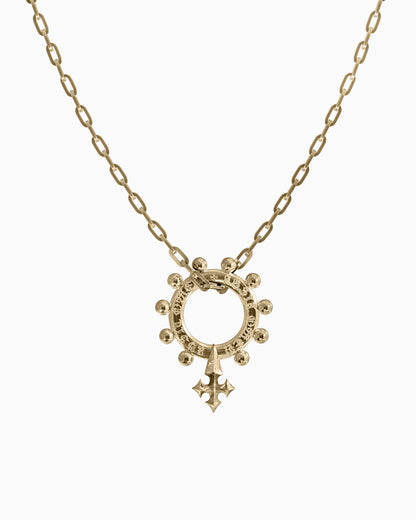 ABSIT OMEN Amulet Pendant Necklace-Pendant Necklace- Gold - - Ask & Embla
