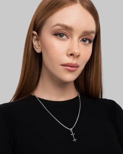 Synth Necklace - 925 silver and Twin Sigil charm bundle-Chain Necklaces- - - Ask & Embla