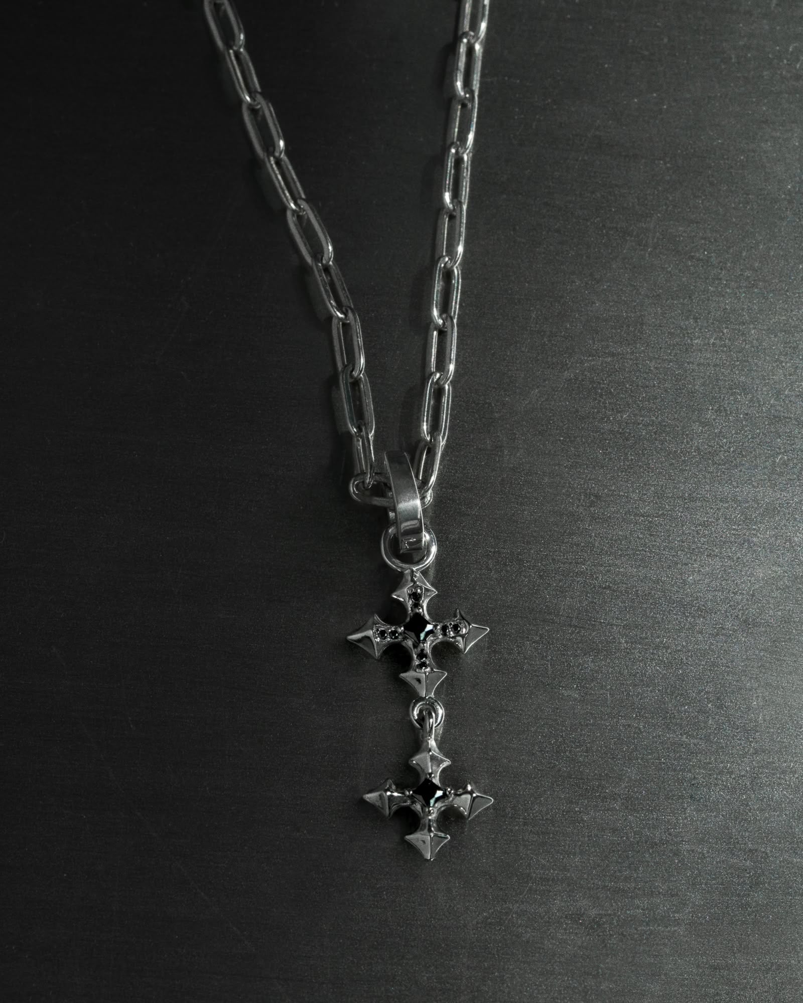 Synth Necklace - 925 silver and Twin Sigil charm bundle-Chain Necklaces- - - Ask & Embla