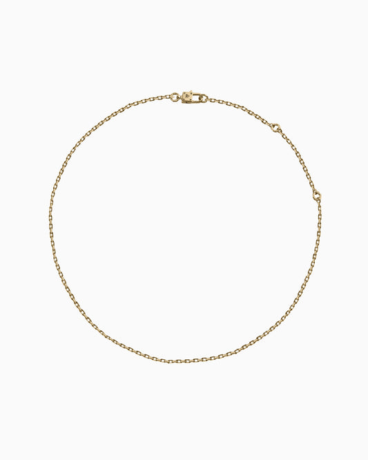 Synth Necklace – 925 Silver-Chain Necklace- Gold - Small - Ask & Embla