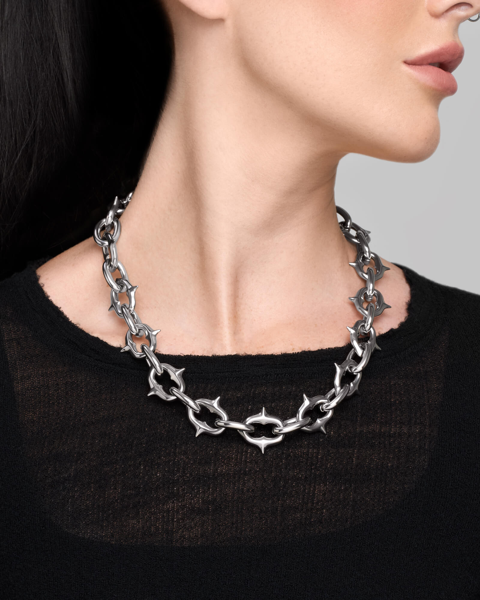 silver dress necklaces Wedding Necklaces Silver Silver Round Brilliant Multi-Chain Chain Imitation Pearl 16 Inches & Under Wedding Necklace