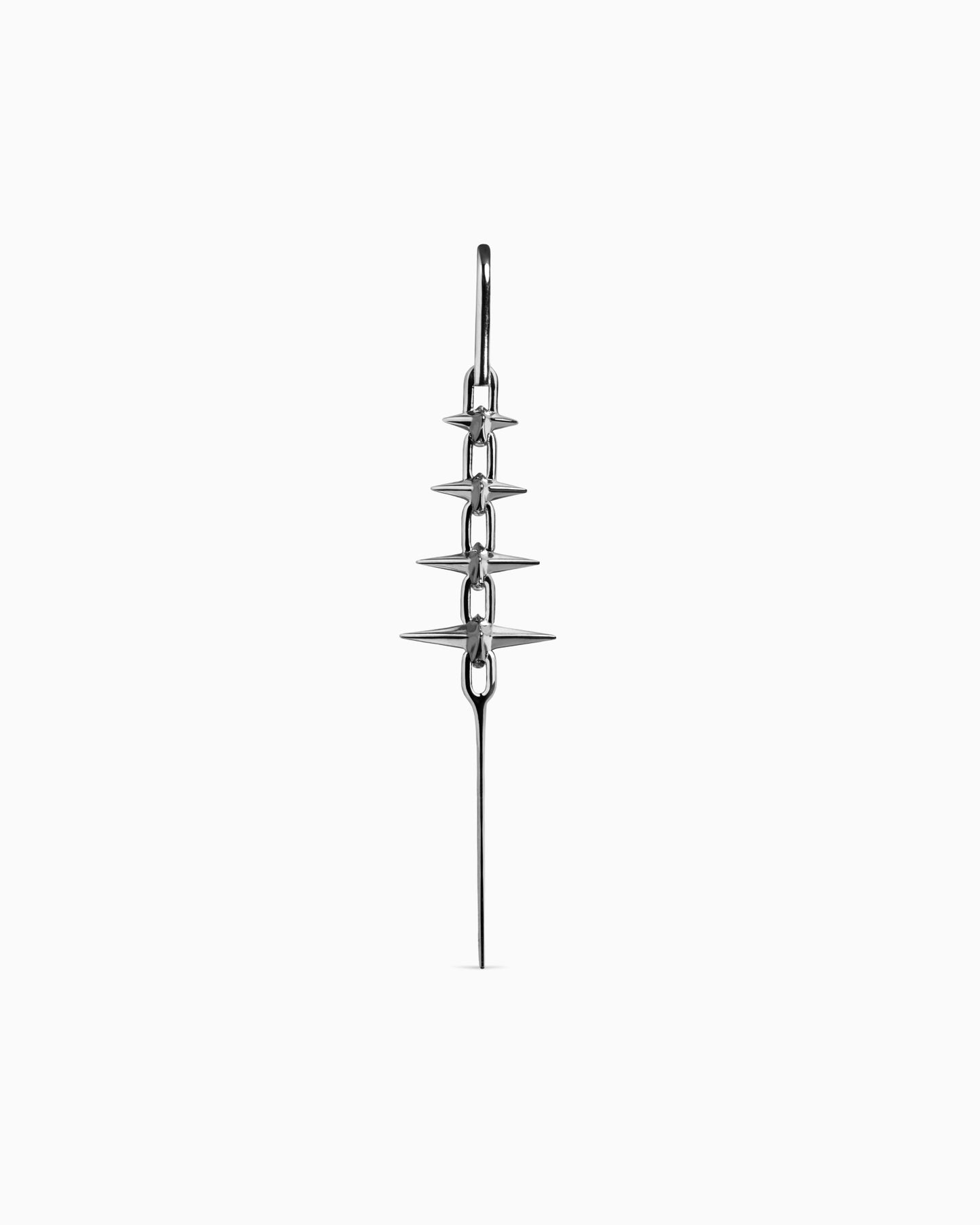 FORBIDDEN Pin Cuff Earring-Pin Cuff- Silver - Pair - Ask & Embla