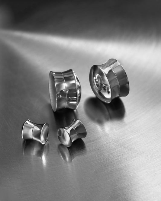 A&E Omni Reversible Plugs-Plugs- Silver - 8mm (0g) - Ask & Embla