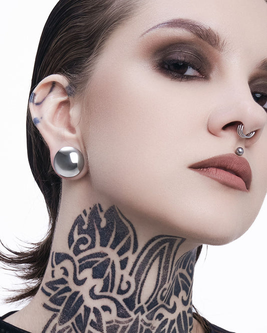 A&E Omni Reversible Plugs-Plugs- Silver - 8mm (0g) - Ask & Embla