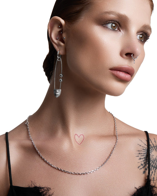 The Sacrament Safety Pin Brooch-Charms- Silver - - Ask & Embla
