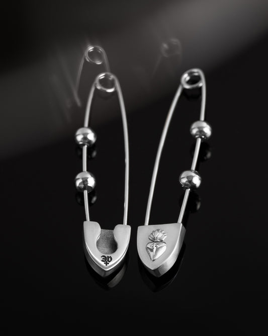 The Sacrament Safety Pin Brooch-Charms- Silver - - Ask & Embla