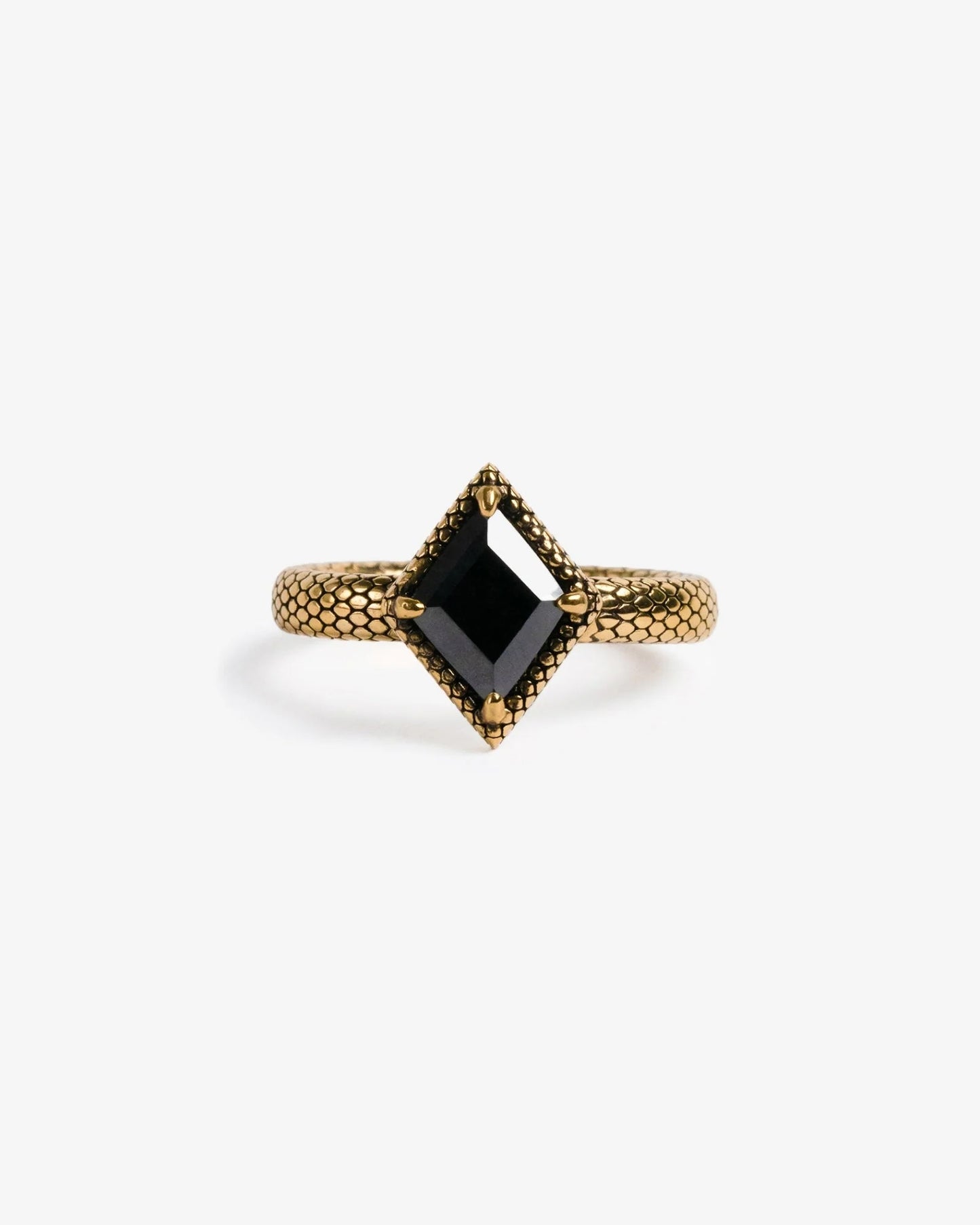 Black Lake Serpent Ring-Rings- US 4 - Silver - Ask & Embla