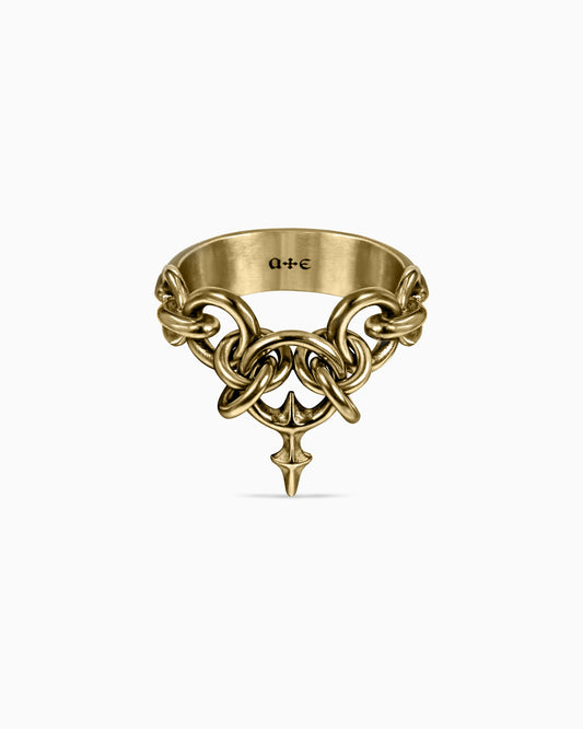GNOSTIC BYZANTINE Ring-Rings- Gold - US5 - Ask & Embla