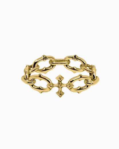 UNHOLY GRAIL Chain Ring-Rings- Silver - US4 - Ask & Embla