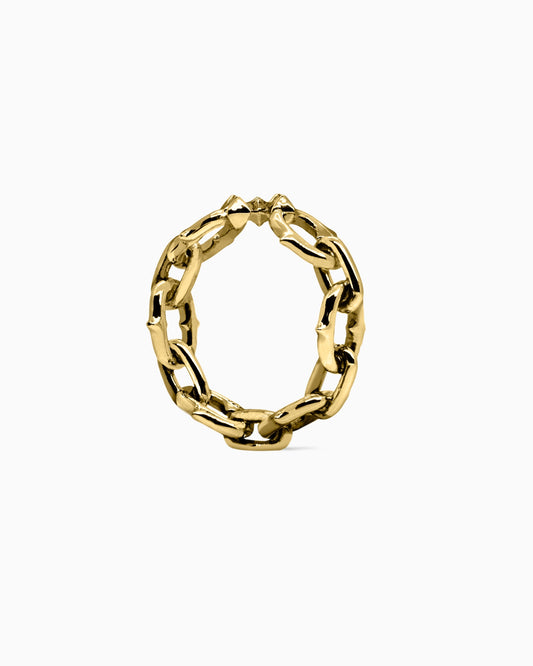 UNHOLY GRAIL Chain Ring-Rings- Gold - US4 - Ask & Embla