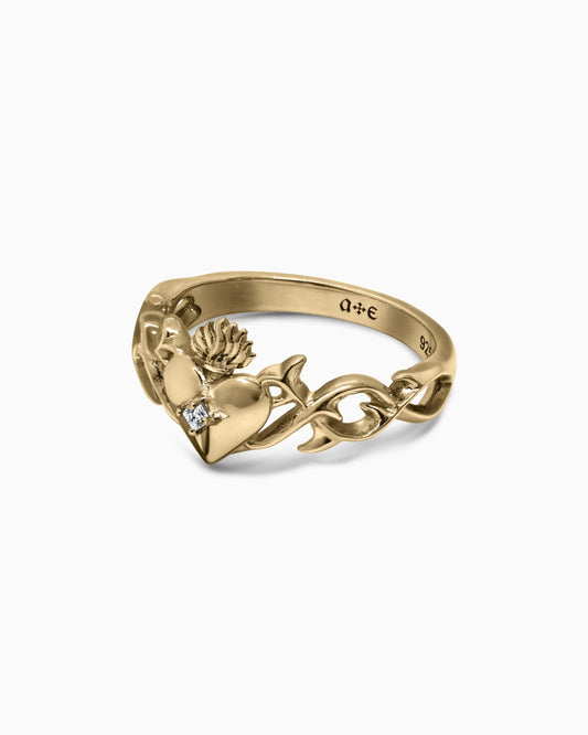 The Sacrament Claddagh Ring-Rings- Gold - US6 - Ask & Embla
