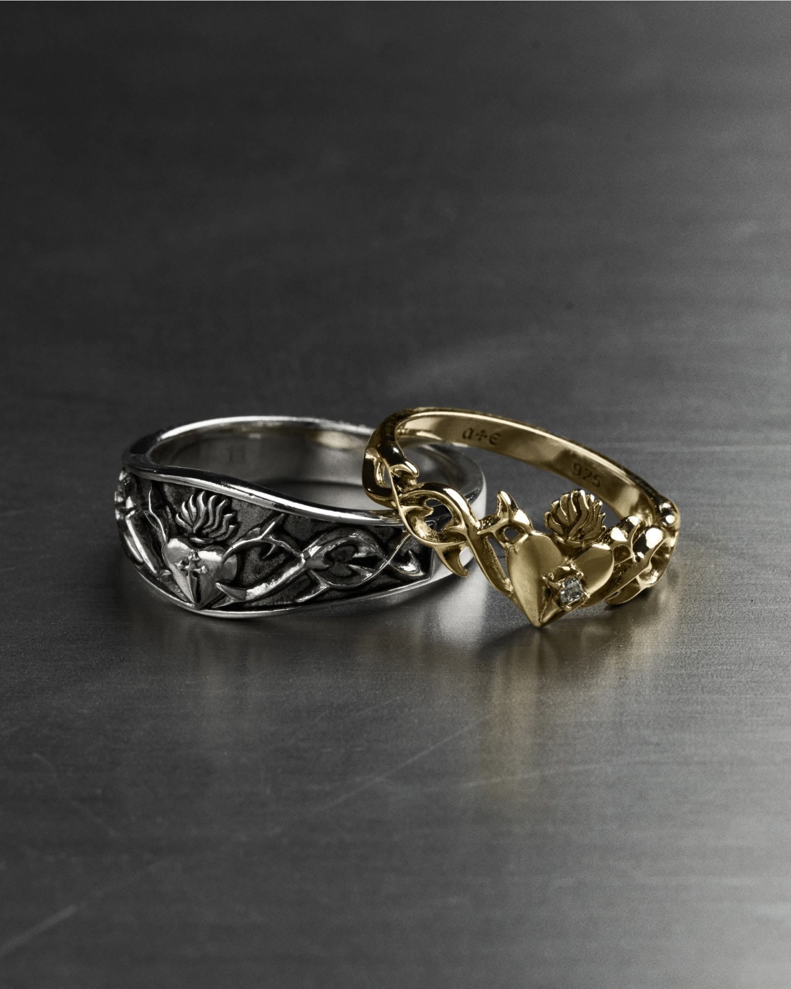 The Sacrament Claddagh Ring and The Sacrament Claddagh Band Ring-Rings- - - Ask & Embla